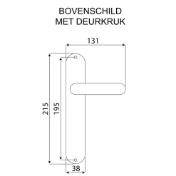 Deurbeslag Binnendeur|Deurklinken > KARWEI deurkruk set Eros ovaal blind schild zwart aluminium