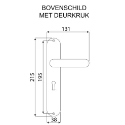 Deurbeslag Binnendeur|Deurklinken > KARWEI deurkruk set Eros ovaal schild sleutelgat 56 mm zwart aluminium