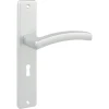 Deurbeslag Binnendeur|Deurklinken > KARWEI deurkrukset France langschild sleutel 56mm ANOX (mat aluminium)