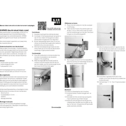 Deurbeslag Binnendeur|Deurklinken > KARWEI deurkruk set Henry rond rozet klein zwart RVS