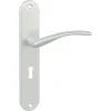 Deurbeslag Binnendeur|Deurklinken > KARWEI deurkrukset Italie langschild sleutel 56mm ANOX (mat aluminium)