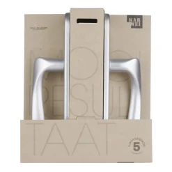 Deurbeslag Binnendeur|Deurklinken > KARWEI deurkrukset Italie langschild sleutel 56mm ANOX (mat aluminium)