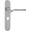 Deurbeslag Binnendeur|Deurklinken > KARWEI deurkruk set John ovaal schild vrij-bezet sluiting 63/8 mm RVS