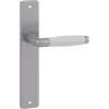 Deurbeslag Binnendeur|Deurklinken > KARWEI deurkruk set Lago recht blind schild RVS look messing