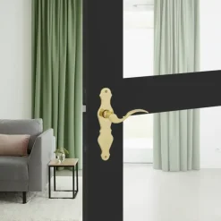 Deurbeslag Binnendeur|Deurklinken > KARWEI deurkruk set Lepel ovaal blind schild messing glans