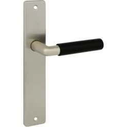 Deurbeslag Binnendeur|Deurklinken > KARWEI deurkruk set Nelson recht blind schild RVS look messing