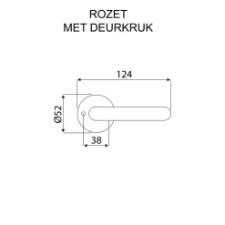 Deurbeslag Binnendeur|Deurklinken > KARWEI deurkruk set Rita rond rozet RVS look messing