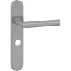 Deurbeslag Binnendeur|Deurklinken > KARWEI deurkruk set Roberto ovaal schild vrij-bezet sluiting 63/8 mm RVS
