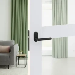 Deurbeslag Binnendeur|Deurklinken > KARWEI deurkruk set Roberto patent schild zwart RVS