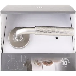Deurbeslag Binnendeur|Deurklinken > KARWEI deurkruk set Roy rond rozet RVS