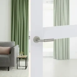 Deurbeslag Binnendeur|Deurklinken > KARWEI deurkruk set Roy rond rozet RVS