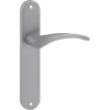 Deurbeslag Binnendeur|Deurklinken > KARWEI deurkruk set Stefanie ovaal blind schild RVS look aluminium
