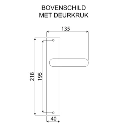 Deurbeslag Binnendeur|Deurklinken > KARWEI deurkruk set Stefano recht blind schild messing antiek aluminium