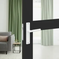 Deurbeslag Binnendeur|Deurklinken > KARWEI deurkruk set Stefano recht blind schild wit aluminium