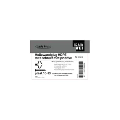 KARWEI Gips holle 10-13mm + uni 4x60mm 12ST