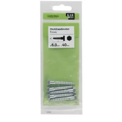 KARWEI houtdraadbout M6x40 mm 5 stuks