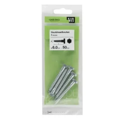 KARWEI houtdraadbout M6x50 mm 5 stuks
