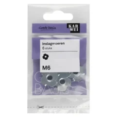 KARWEI inslagmoer M6 (6 stuks)