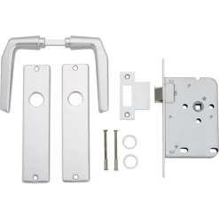 Deursloten|Cilinders > KARWEI insteekslot loopslot compleet met deurschild Doorn 50mm