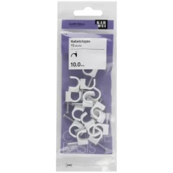 Kabelklemmen > KARWEI kabelclip wit 10 mm (15 stuks)