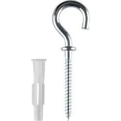 KARWEI kraagplug 6x36mm+schr.haak 4,5x65mm 4ST
