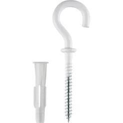 KARWEI kraagplug 6x36mm+schr.haak wit 4,5x65mm 2ST