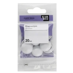 KARWEI magneetje wit 20 mm (10 stuks)