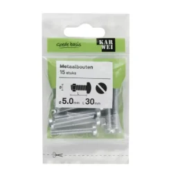 KARWEI metaalbout verzinkt 5x30 mm 15 stuks