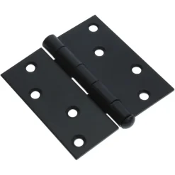 Scharnieren|Deurscharnieren > KARWEI Scharnier met losse pen 90x90 mm zwart - 2 stuks