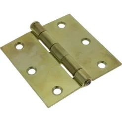 Scharnieren|Deurscharnieren > KARWEI Scharnier 75x75mm vermessingd - 3 stuks