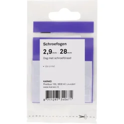 KARWEI Schroefogen verzinkt 2,9mm - 28mm 6st.