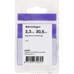KARWEI Schroefogen wit 3,3mm - 30,5mm 6st.