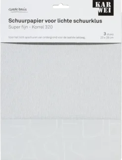 Schuuraccessoires > KARWEI schuurpapier lichte schuurklus super fijn K320