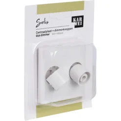 Dimmers|Inbouw Schakelmateriaal > KARWEI Solis Centraalplaat Duodimmer Wit
