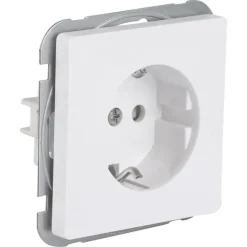 Inbouw Schakelmateriaal|Stopcontacten & Overige Contactdozen > KARWEI Solis enkel wandcontactdoos wit