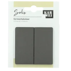 Schakelaars|Stopcontacten & Overige Contactdozen > KARWEI Solis serieschakelaar antraciet