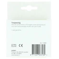 Inbouw Schakelmateriaal|Stopcontacten & Overige Contactdozen > KARWEI Solis Wandcontactdoos UTP Wit