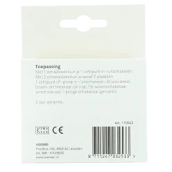 Schakelaars > KARWEI Solis wisselschakelaar wit