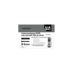 KARWEI uni-plug 6x30mm + uni 4x45mm 20ST