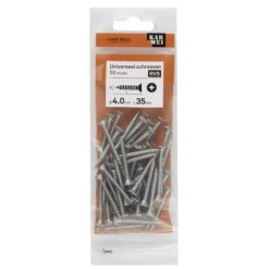 KARWEI unischroef platkop rvs 4x35 mm (50 stuks)