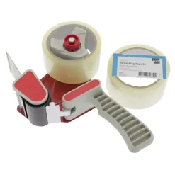 Verpakkingstape > KARWEI verpakkingstapeset met dispenser 48 mm x 50 m (2 stuks)