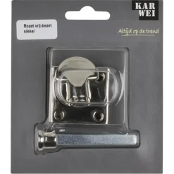 Deurbeslag Binnendeur|Deurbeslag Binnen > KARWEI vrij-bezet rozet vierkant nikkel glans (messing)