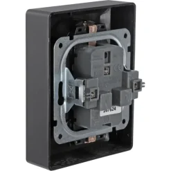 Inbouw Schakelmateriaal|Stopcontacten & Overige Contactdozen > KARWEI Zenith Dubbel Geaard Stopcontact Mat Zwart