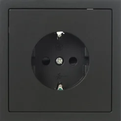 Inbouw Schakelmateriaal|Stopcontacten & Overige Contactdozen > KARWEI Zenith wandcontactdoos mat zwart