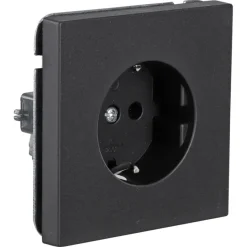Inbouw Schakelmateriaal|Stopcontacten & Overige Contactdozen > KARWEI Zenith wandcontactdoos mat zwart