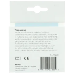 Schakelaars > KARWEI Zenith wissel-wisselschakelaar mat zwart