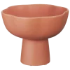 Keramieken fruitschaal rood 25x25x30cm