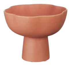 Keramieken fruitschaal rood 25x25x30cm