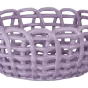Keramieken mand lila 23x23x10,3cm