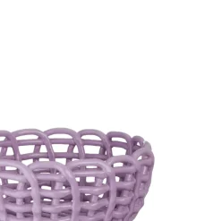 Keramieken mand lila 23x23x10,3cm